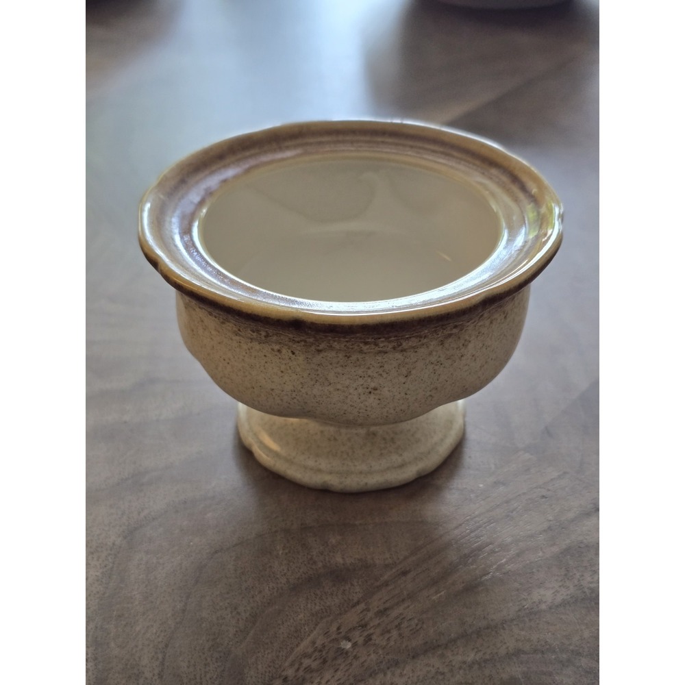 Mikasa Whole Wheat E8000 Stoneware Covered Sugar Bowl Missing Lid
